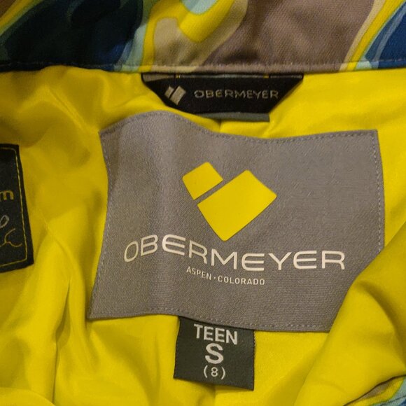 Obermeyer Brisk Print Snow Ski Pant In Thermal Shock NWOT TEEN SIZE SMAL… - Picture 2 of 8